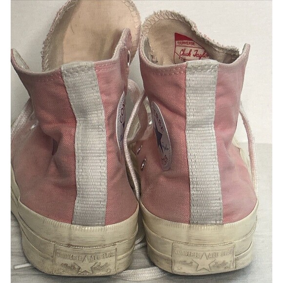Converse Chuck Taylor All Star 70 Hi Comme des Garcons PLAY Women size 8 Pink - Picture 5 of 10